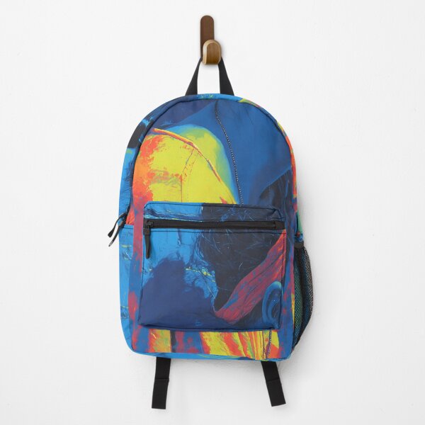 Item preview, Blue Wall Dreams: Vibrant Street Skull designed and sold by sh∆dØw.
