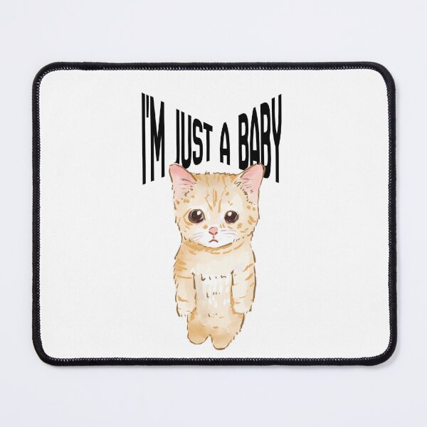 Item preview, Cute cat - "i'm just a baby" designed and sold by Mad3BYMia.