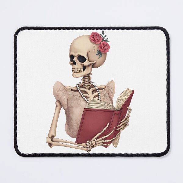 Item preview, Bookish Skeleton with Roses designed and sold by Vividdesignsau.