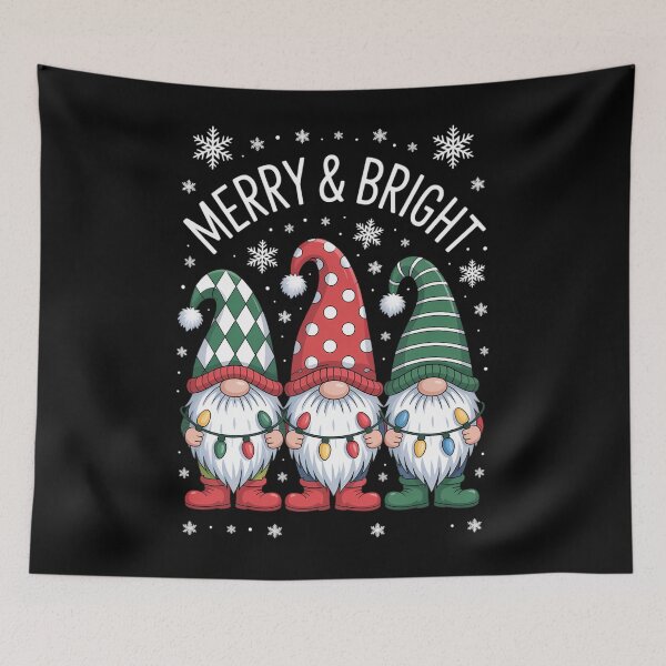 Item preview, Christmas Gnomes With Festive Lights Winter Wonderland designed and sold by HellD3vil-Art.