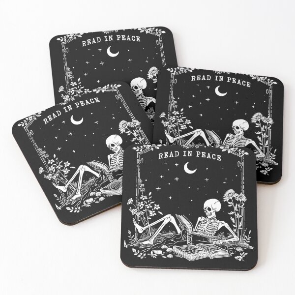 Item preview, Read in Peace, Skeleton Reading Book designed and sold by Cutefy.