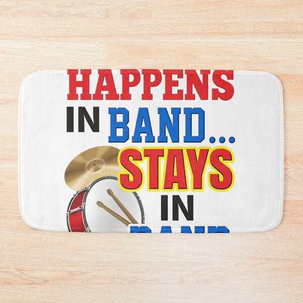 Item preview, 'What Happens In Bandstays In Band' (Black) designed and sold by Zackereahan.