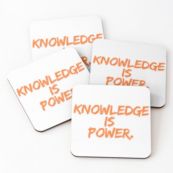 Item preview, Knowledge is Power - Bold Inspirational Quote designed and sold by MB_Artist.
