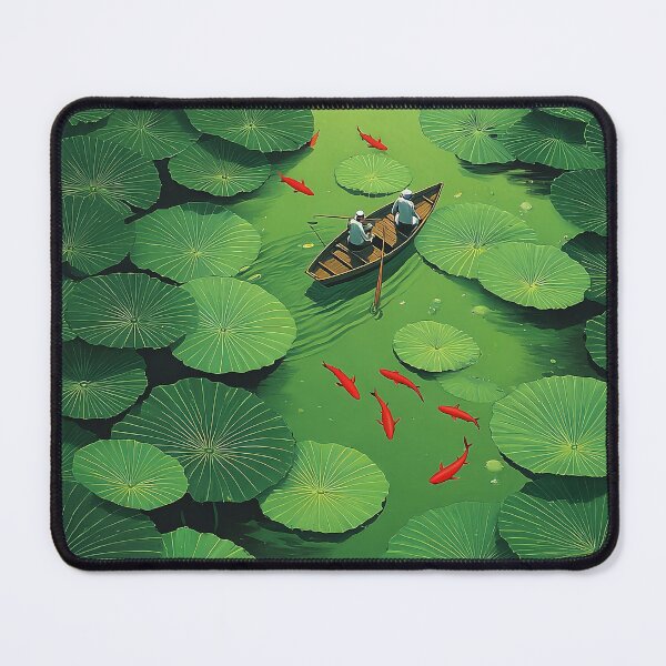 Item preview, Zen Boat Among Lily Pads designed and sold by Guesso.