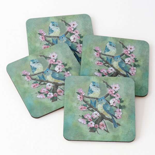 Item preview, Bluebirds and Blossoms designed and sold by Milosarttt.