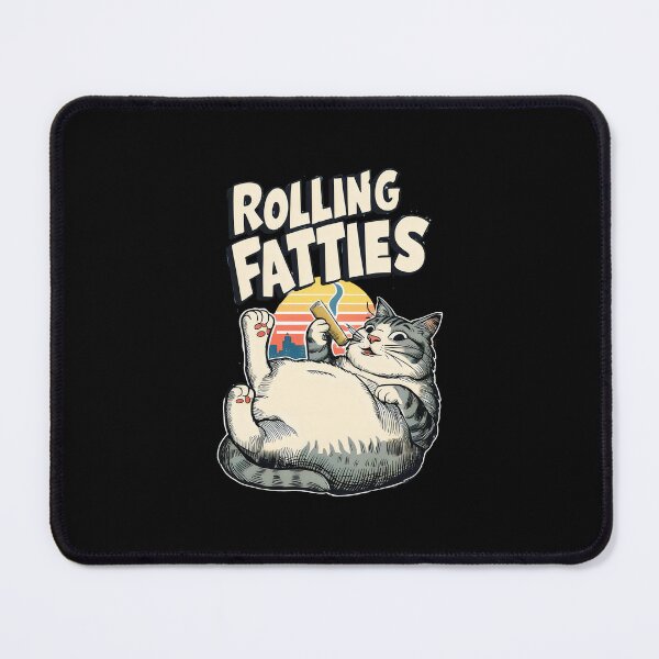 Item preview, Rolling Fatties Sunset Retro Chubby Cat Humor designed and sold by hieuha091XRg.