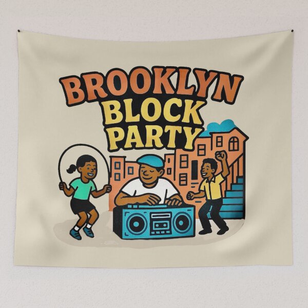 Item preview, Brooklyn Block Party designed and sold by Myra365Art.