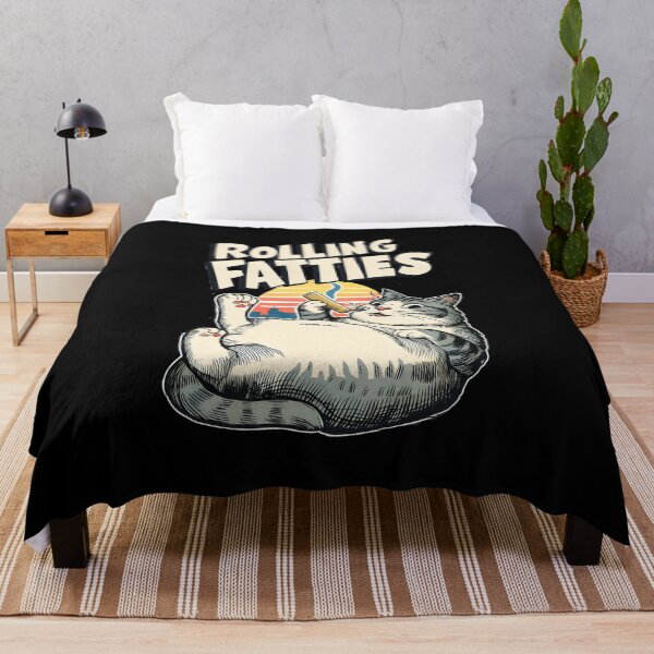Item preview, Rolling Fatties Sunset Retro Chubby Cat Humor designed and sold by hieuha091XRg.