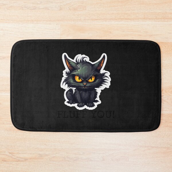 Item preview, Baby-Black-Cat---Fluff-You-(Black-Lettering)-Active-T-Shirt designed and sold by jacobspa.