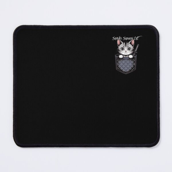 Item preview, Pocket Samurai Cat with Japanese Sashiko Embroidery designed and sold by Ania_BM.