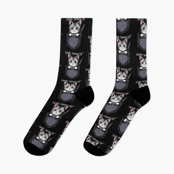 Item preview, Pocket Samurai Cat with Japanese Sashiko Embroidery designed and sold by Ania_BM.