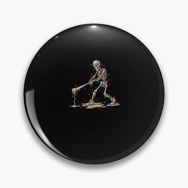Item preview, Skelton Playing Baseball Halloween Baseball Drip Boys designed and sold by merlinnears.