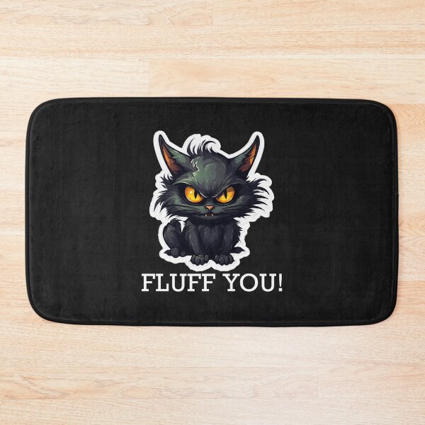 Item preview, Baby-Black-Cat---Fluff-You-(White-Lettering)-Active-T-Shirt designed and sold by jacobspa.