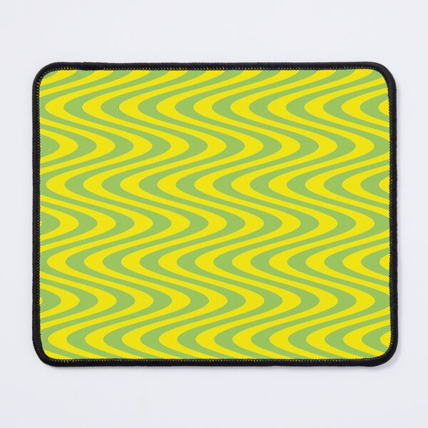 Item preview, Blank Greetings Card, Illusion Art in Green and Yellow, Optical Illusion Art designed and sold by CharlottePlaceArt.