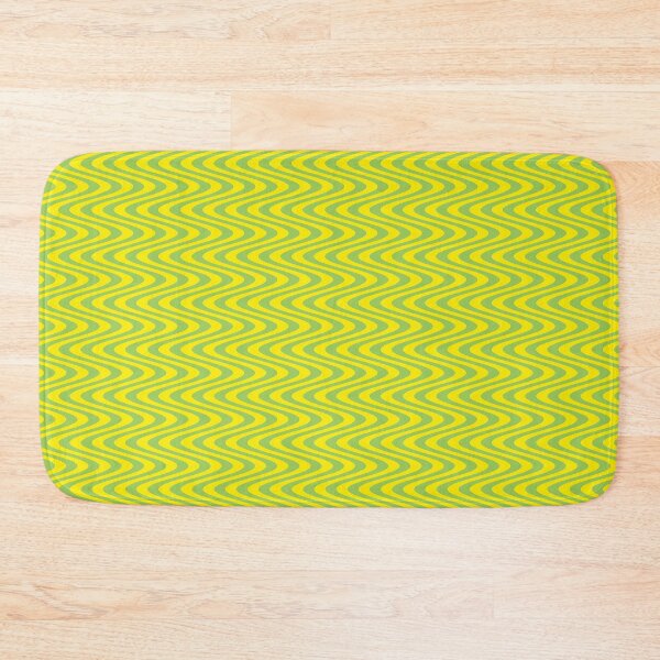 Item preview, Blank Greetings Card, Illusion Art in Green and Yellow, Optical Illusion Art designed and sold by CharlottePlaceArt.