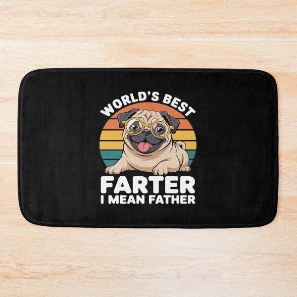 Item preview, World's Best Farter I Mean Father Funny Fathers Day Dog designed and sold by procionartss.