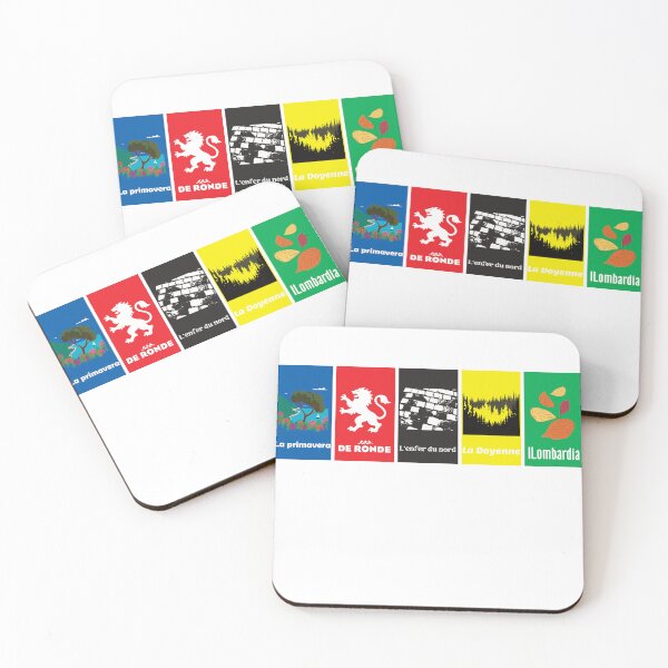 Item preview, The 5 Monuments - cycling races designed and sold by la socquette légère.