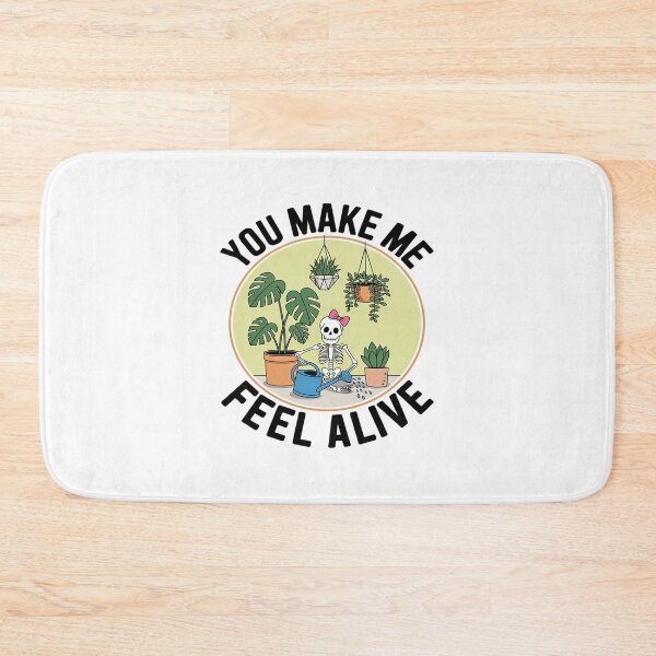 Item preview, You Make Me Feel Alive Skeleton Plants Garden Lady   designed and sold by procionartss.