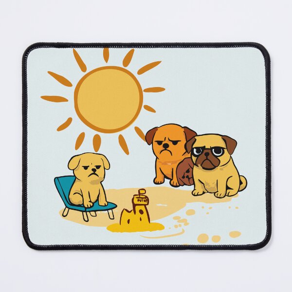 Item preview, Grumpy Dogs on the Beach designed and sold by SmilingAnny.
