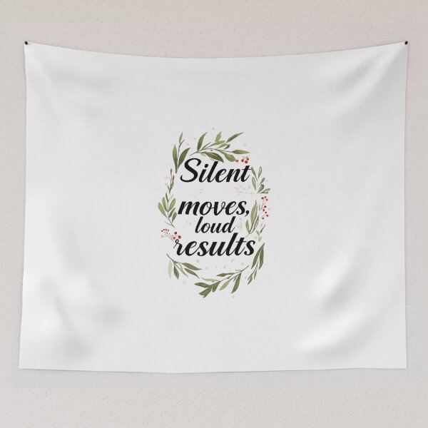 Item preview, Silent Moves, Loud Results – Motivational Hustle Quote designed and sold by GoxyVision.