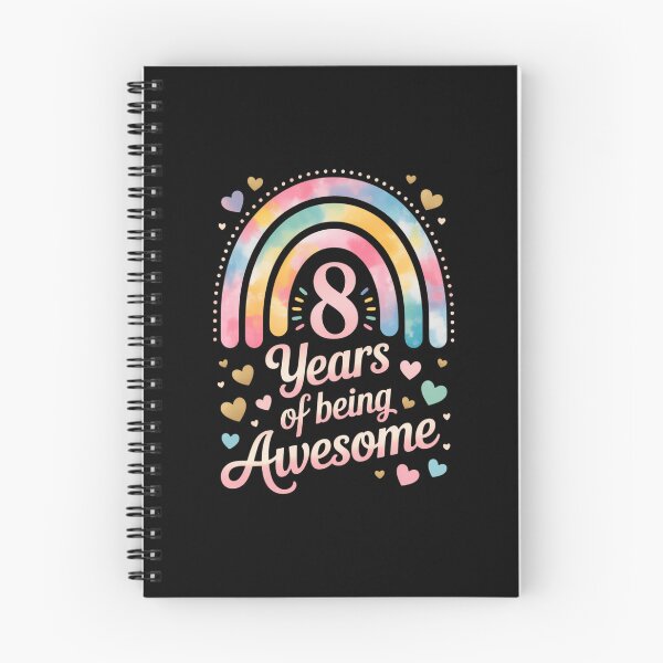 Item preview, 8 Years Of Being Awesome Rainbow Tie Dye 8th Birthday Girl designed and sold by VENOM0RIOT.