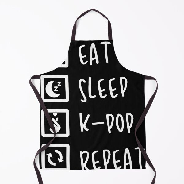 Aperçu de l'œuvre Eat Sleep K-Pop Répéter Parfait créée et vendue par Jayneanford.