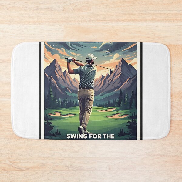 Item preview, Swing for the Summit – Vintage Mountain Golf Poster designed and sold by FujitaChimon3c5.
