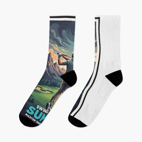 Item preview, Swing for the Summit – Vintage Mountain Golf Poster designed and sold by FujitaChimon3c5.