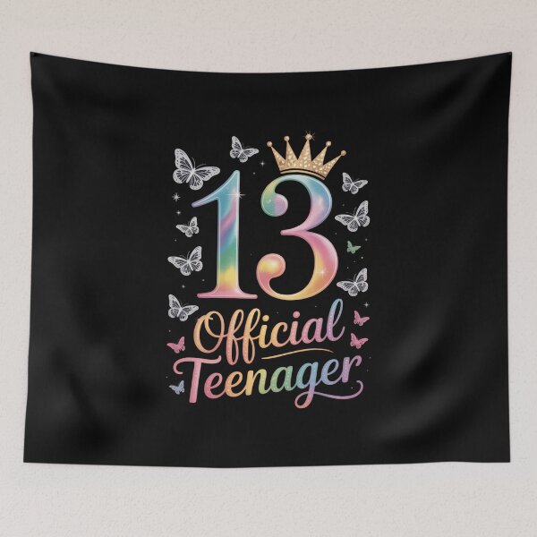 Item preview, 13 Official Teenager Crown 13 Year Old Tie Dye 13th Birthday designed and sold by VENOM0RIOT.