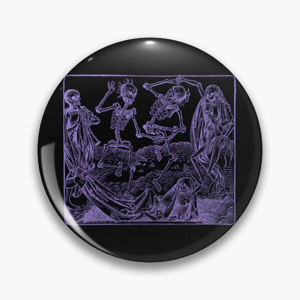 Item preview, Dance of Death  Dance of macabre - violet print  	 designed and sold by lsaauvjnqs71.