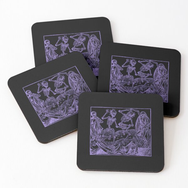 Item preview, Dance of Death  Dance of macabre - violet print  	 designed and sold by lsaauvjnqs71.