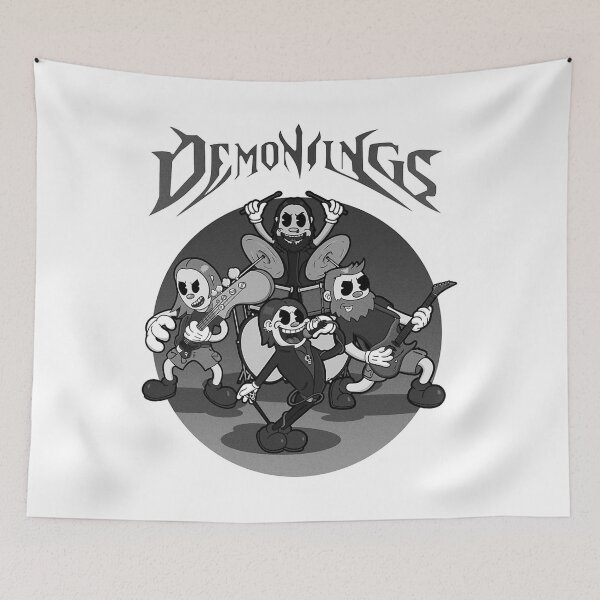 Item preview, Demonwings Cartoon Band Shirt designed and sold by Cameronynn.