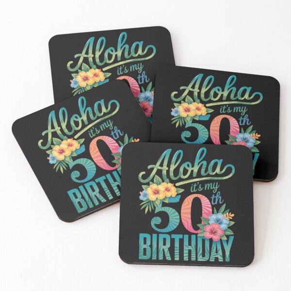 Item preview, 50th Birthday Aloha Hawaii Hibiscus Flower Hawaiian Theme designed and sold by VENOM0RIOT.