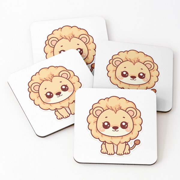 Item preview, Kawaii Lion – Cute Baby Lion Chibi Illustration designed and sold by KawaiiAI-Art.