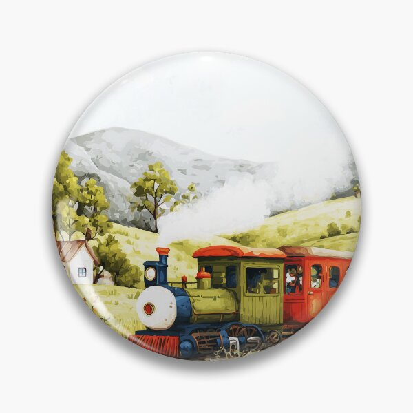 Item preview, "The Little Canal Express" Kids Train Art | Bright Colorful Steam Engine Wall Art for Nursery, Playroom & School Supplies designed and sold by Artania21.