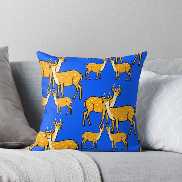 Item preview, Deer Family Illustration – Two Deer with Two Fawns on Blue Background designed and sold by Swati's Digital Den.