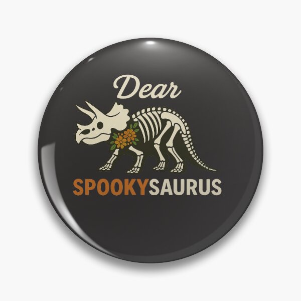 Item preview, Skeleton Dinosaur with Flowers- Dear spookysaurus designed and sold by SmilingAnny.