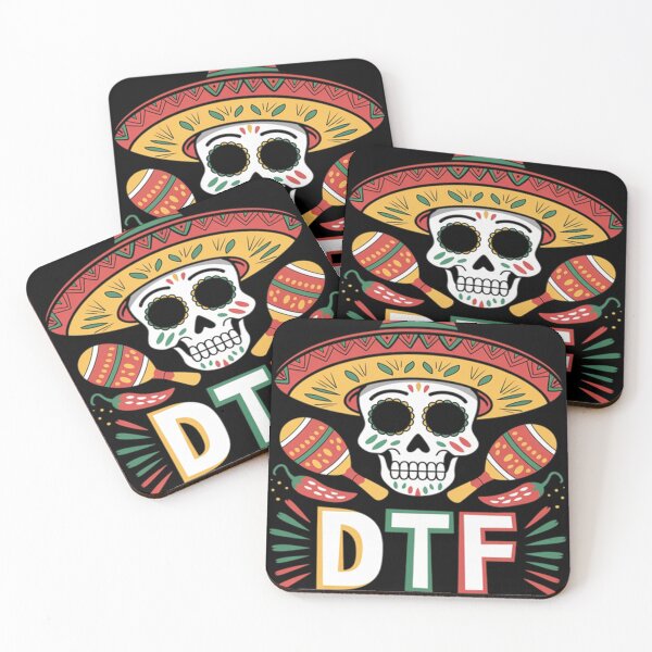 Item preview, DTF Down To Fiesta Funny Mexican Skull Cinco De Mayo 1 designed and sold by ClaireHelle.