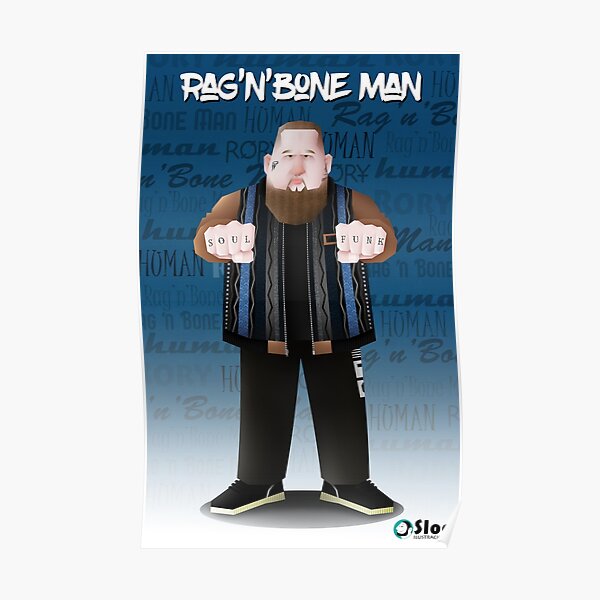 Rag'N'Bone Man 2.0 (new face tattoos) Póster