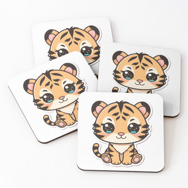Item preview, Kawaii Tiger – Cute Chibi Tiger Cartoon Design designed and sold by KawaiiAI-Art.