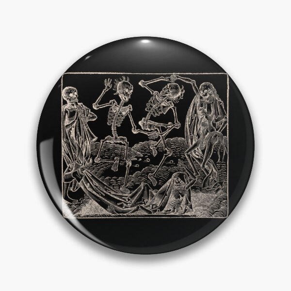 Item preview, Dance of Death  Dance of macabre - white print  	 designed and sold by lsaauvjnqs71.
