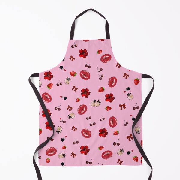 Item preview, “Romantic Red Pattern – Lips, Cherries & Flowers” designed and sold by My_designs_2025 .