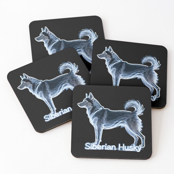 Item preview, Neon Siberian Husky designed and sold by forget45studio.