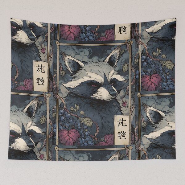 Item preview, The Mischievous Tanuki Raccoon designed and sold by bapupa.