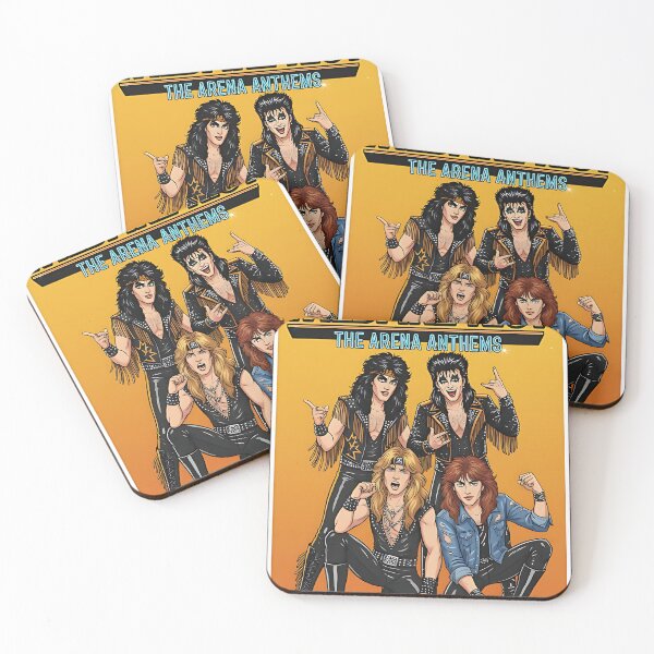 Item preview, Wildfire Riot – The Arena Anthems 80s Glam Rock Band Poster designed and sold by michaelolsonciz.