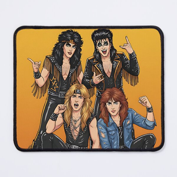 Item preview, Wildfire Riot – The Arena Anthems 80s Glam Rock Band Poster designed and sold by michaelolsonciz.