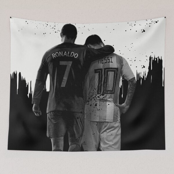 Item preview, Cristiano Ronaldo & Messi Portrait designed and sold by SuccessInsanity.
