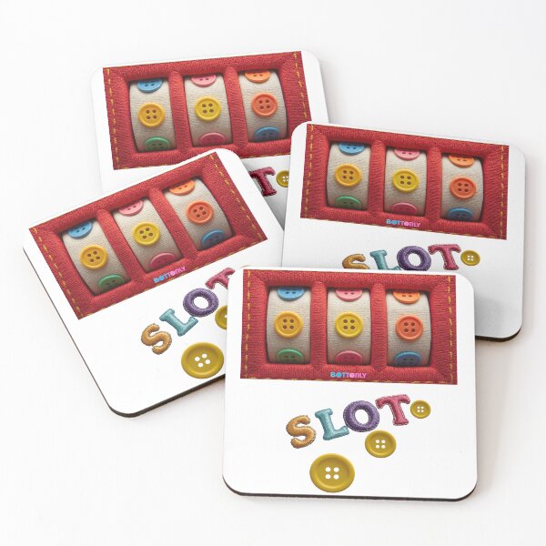 Item preview, Button Slot Machine – Playful Buttonly Design designed and sold by Drawcad3d.