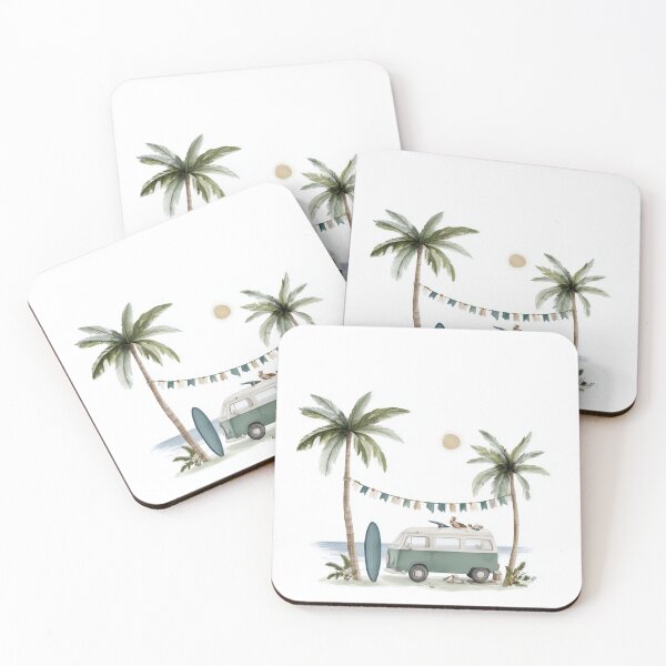 Item preview, kids room decor, surfing adventures, mini van, surfing  designed and sold by Artania21.