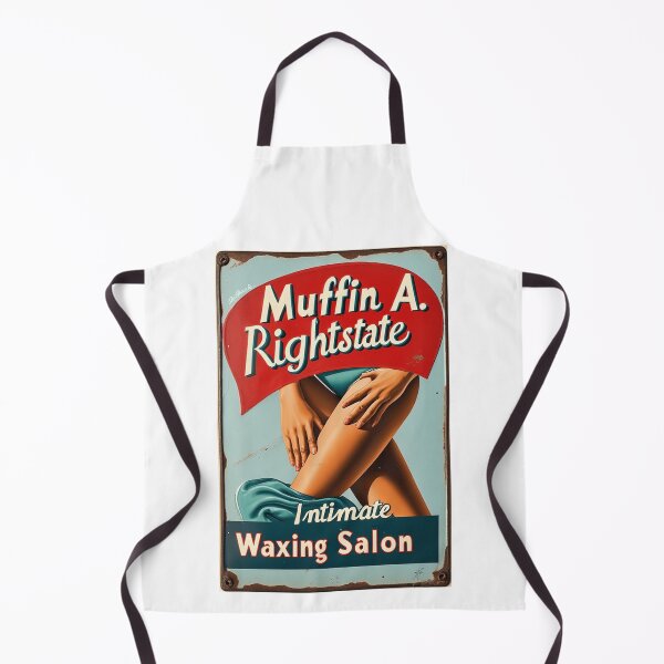 Item preview, Muffin A Rightstate Waxing Salon Spoof Sign designed and sold by IanBakerToons.